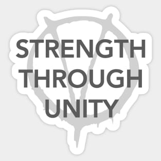 Strength Through Unity Sticker